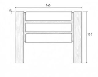 Cabecero y 2 mesitas de noche