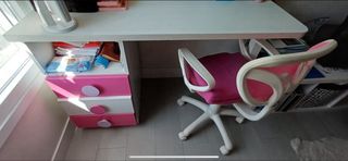 Cama nido con escritorio y silla