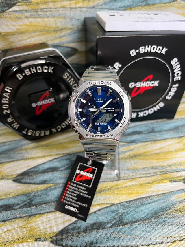 Casio G-Shock Metálico Esfera Azul