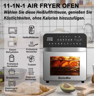 Horno Freidora Aire Biolomix 11 en 1. Air fryer