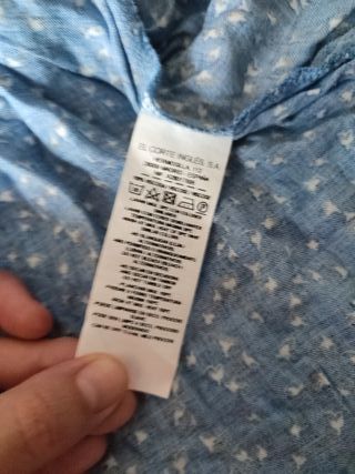 Blusa Elogy azul con estampado de florecillas