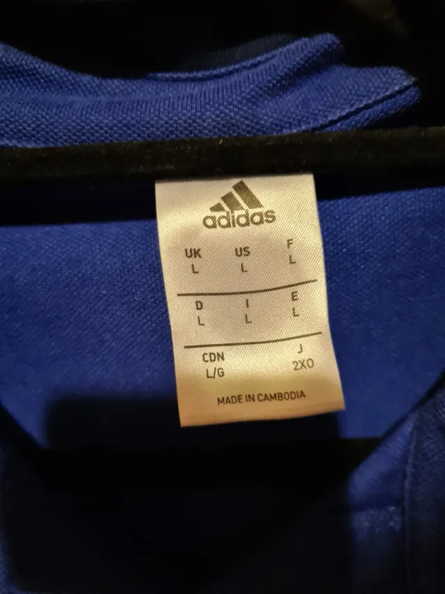 Polo Adidas Real Zaragoza Azul Talla L