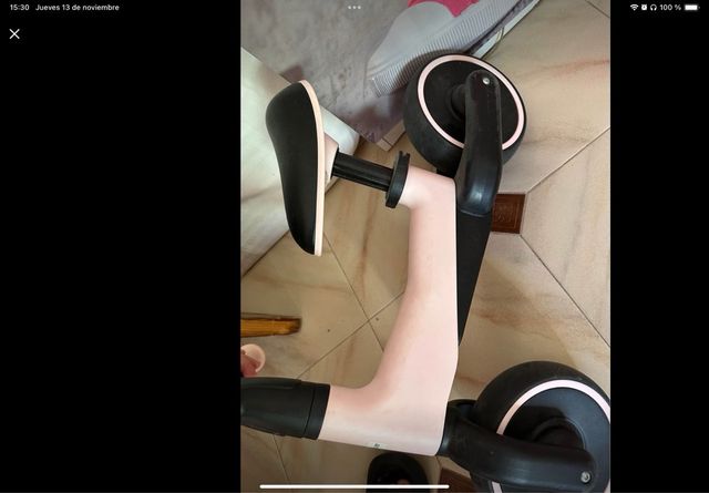 Bicicleta de aprendizaje rosa