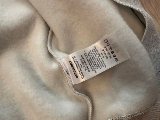 Sudadera Burberry Gris con Capucha
