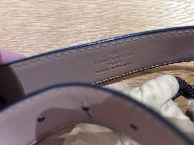 Cinturón Louis Vuitton Marrón Hebilla LV