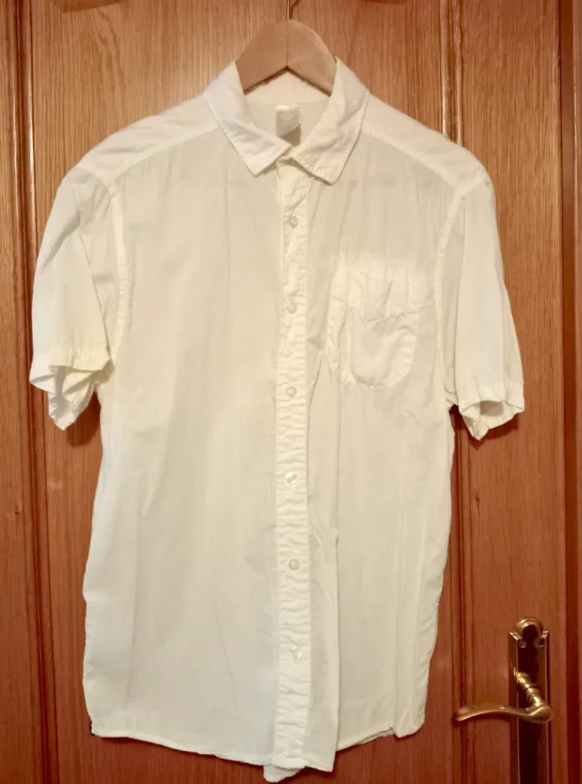 Camisa de caballero blanca