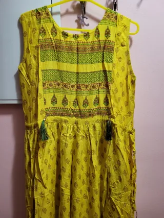 Vestido largo con dupatta