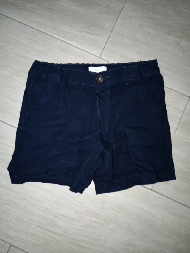Pantalón corto chino azul