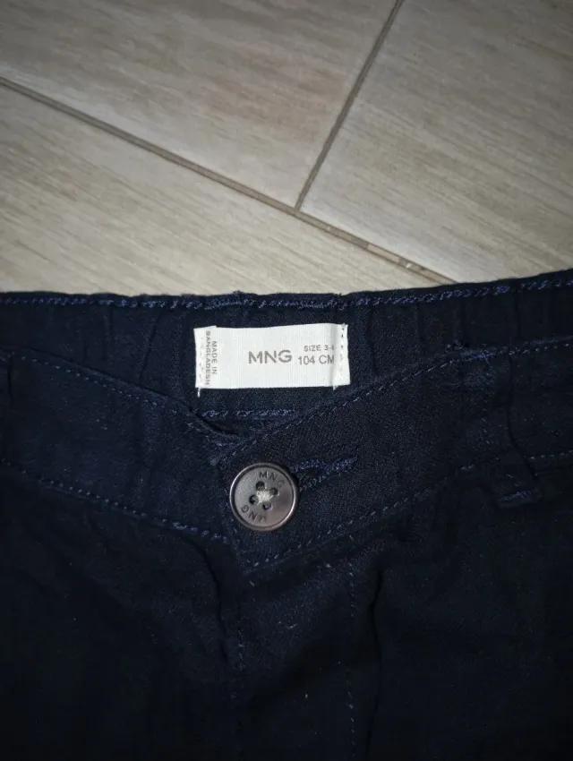 Pantalón corto chino azul