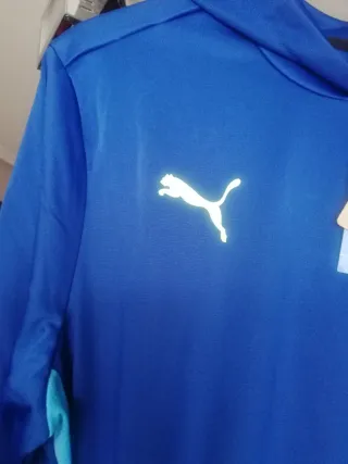 Sudadera Puma con capucha azul Talla L