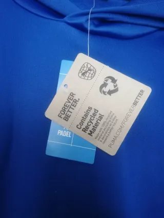 Sudadera Puma con capucha azul Talla L