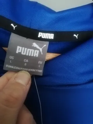 Sudadera Puma con capucha azul Talla L