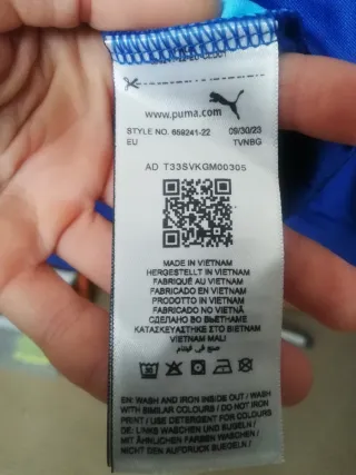 Sudadera Puma con capucha azul Talla L