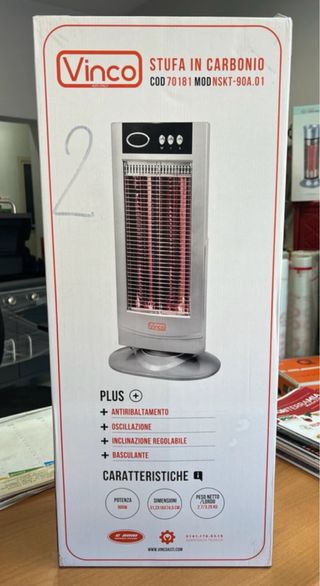 Stufa a carbonio Vinco 70181 NSKT-90A.01