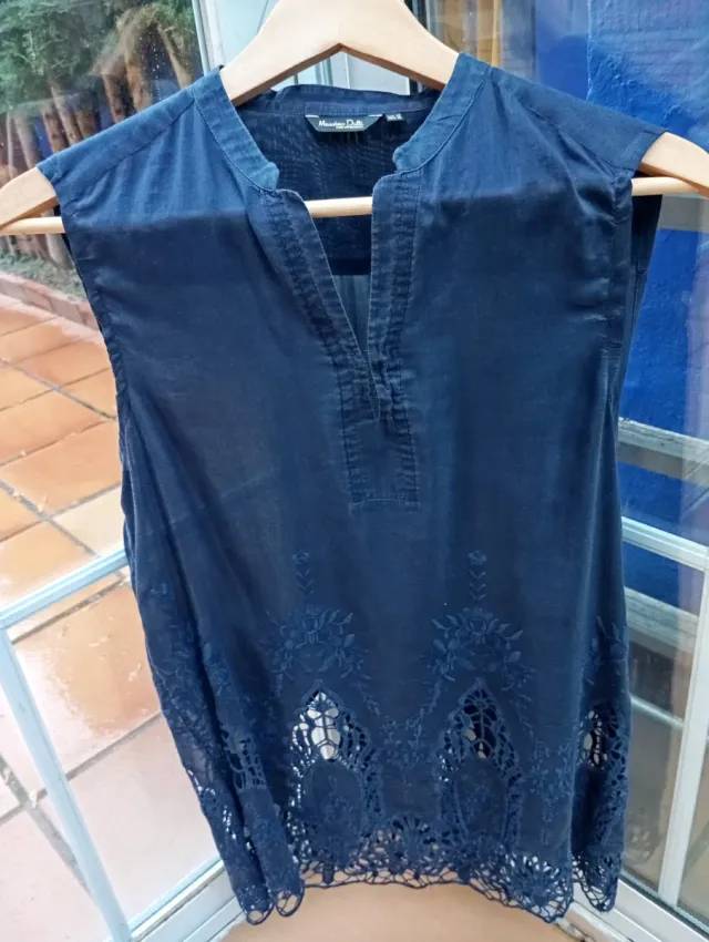 Blusa Massimo Dutti Azul Talla XS