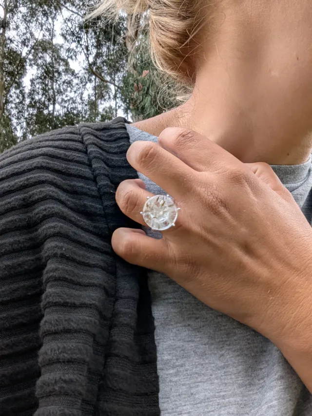 Anillo con Diente de León especial Navidad