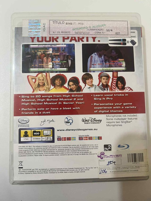 Sing It High School Musical 3 PS3