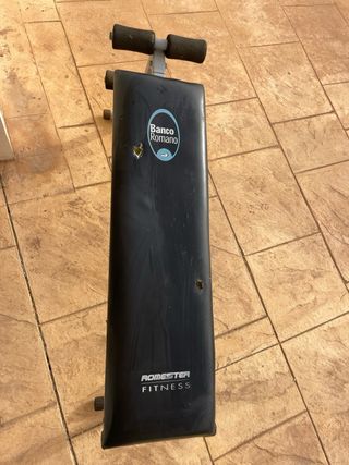 Banco Romano Fitness + Barra + 2 Pesas 10kg