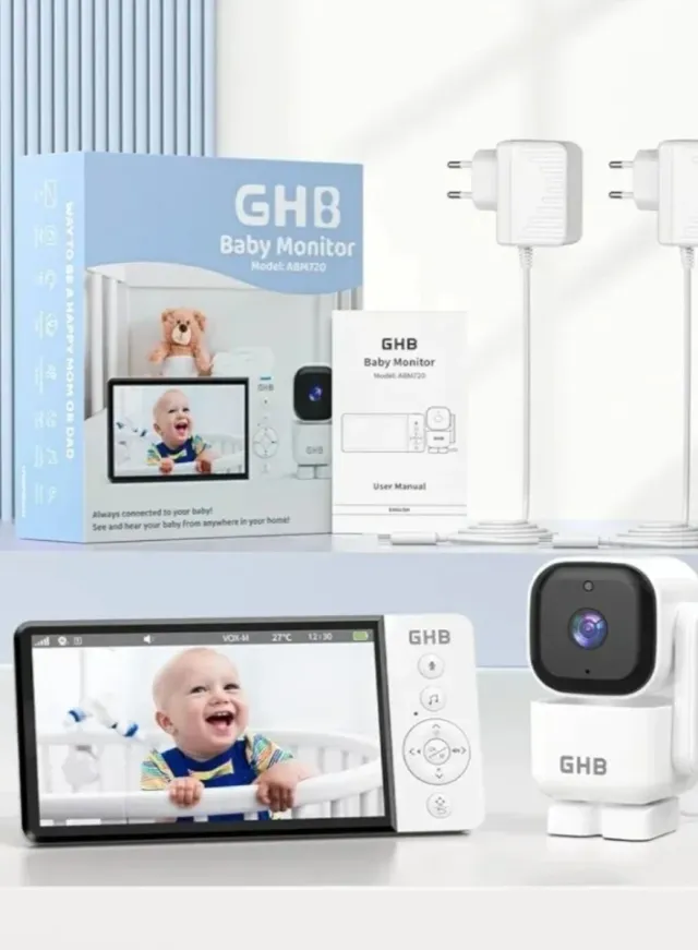 Vigilabebés GHB 5" HD NUEVO | Rotación 350º