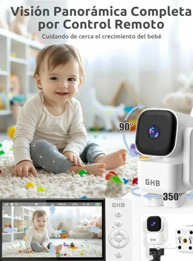 Vigilabebés GHB 5" HD NUEVO | Rotación 350º