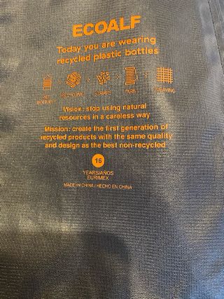 Impermeable Ecoalf Azul Marino. Talla 16.