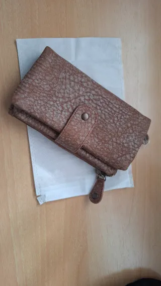 Cartera monedero marrón