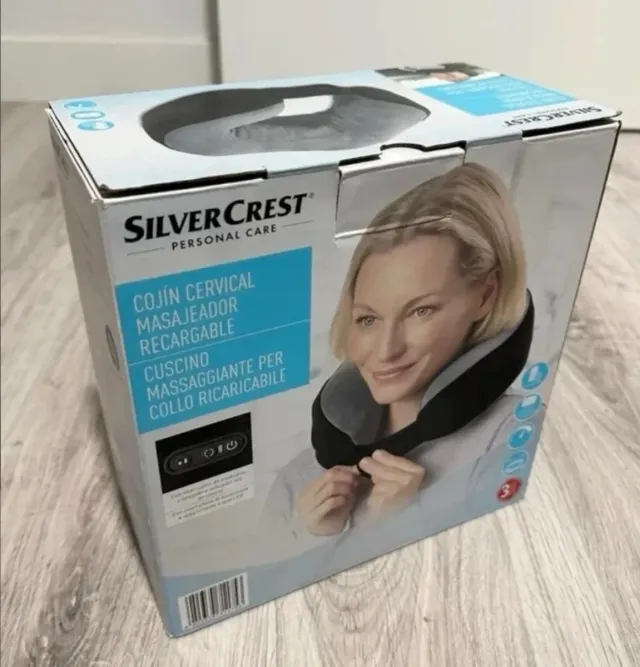 Cojín Masajeador Cervical SilverCrest Recargable