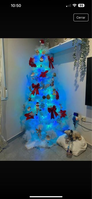 Árbol de Navidad Blanco super alto