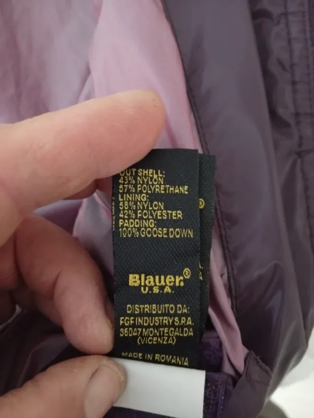 Piumino Blauer 12 anni viola