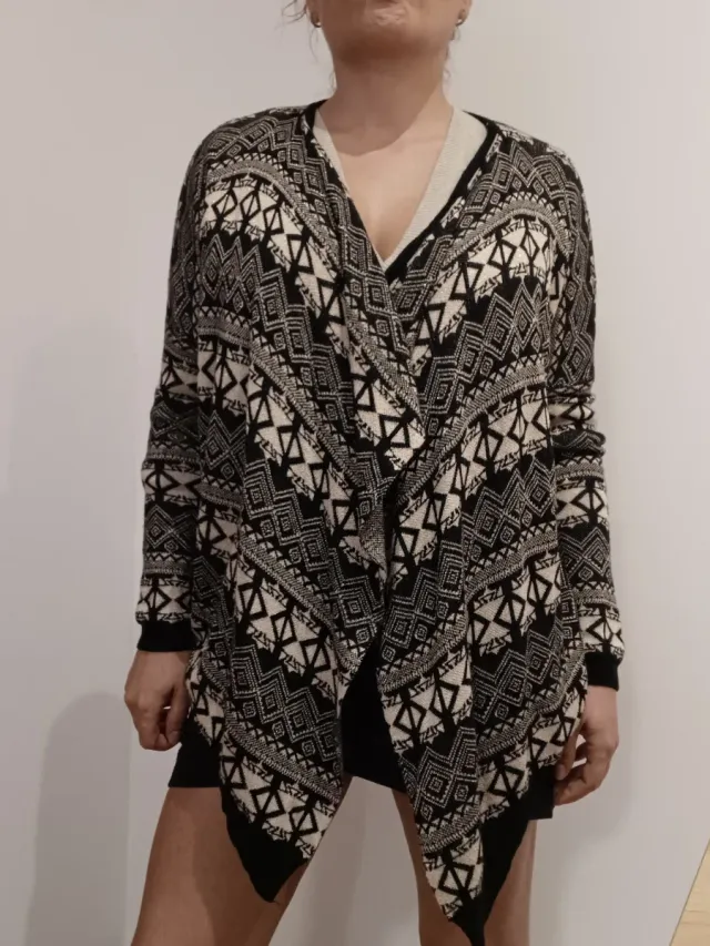 Cárdigan estampado geométrico talla única