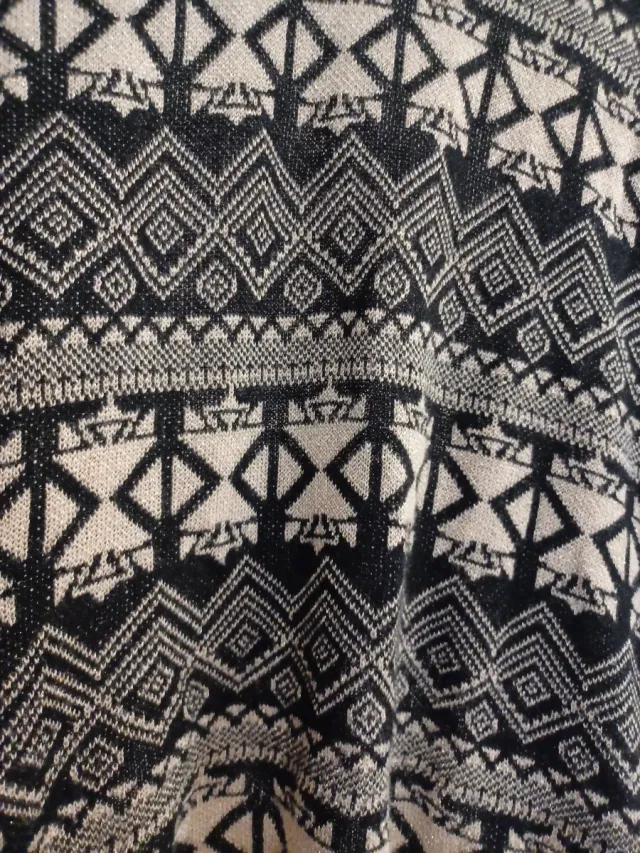 Cárdigan estampado geométrico talla única