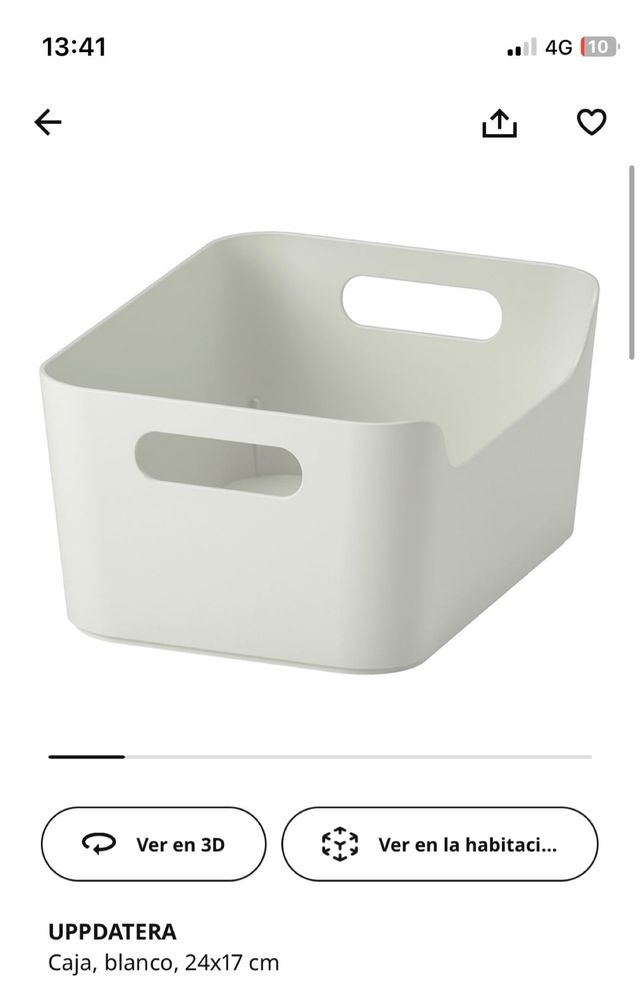 Lote de 6 bandejas brancas para organização