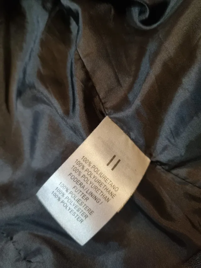 Giacca ecopelle nera taglia 40