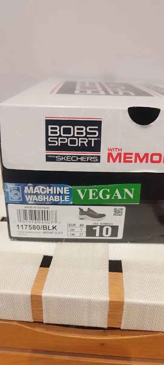 Zapatillas Skechers Bobs Sport Mujer Negras