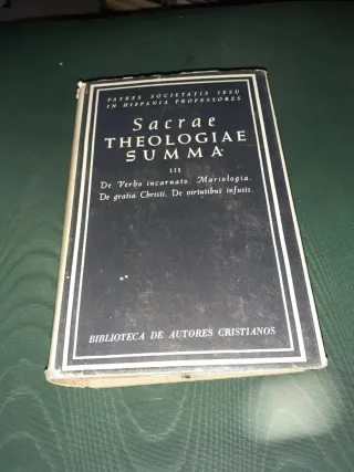 Libro  Sacrae Theologiae Summa,1961 de los Padres