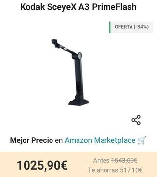 Kodak SceyeX A3 escaner