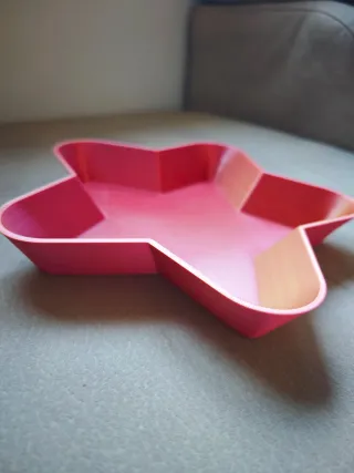 Vassoio Svuotatasche Stella Rosso Oro