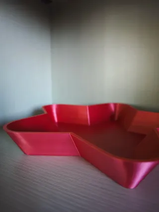 Vassoio Svuotatasche Stella Rosso Oro