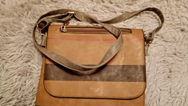 Bolso mujer marrón y rosa