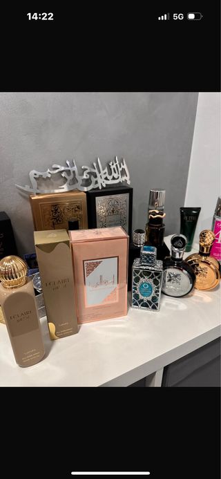 Perfume Éclaire Lattafa Beige y Dorado