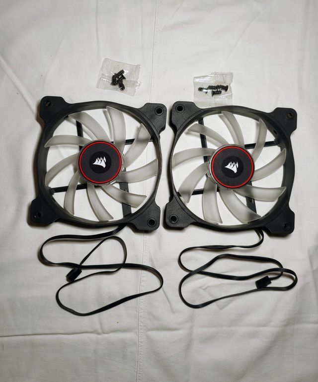 2x Ventoinhas Corsair AF120 LED Vermelho