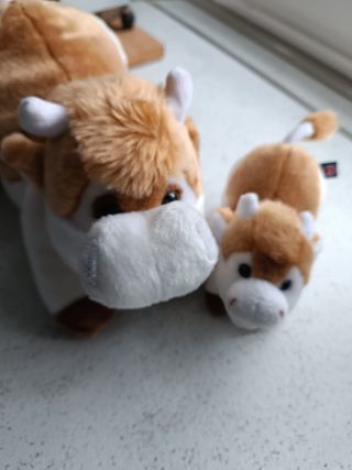 Due peluche Trudi Mucca Betty e vitello