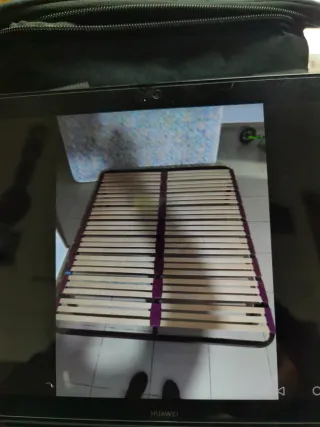 Somier de madera y metal