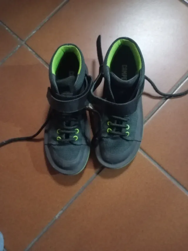 Botas Camper Mujer Negras y Verdes