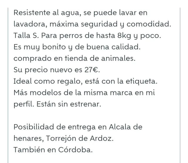 Arnés para perro Max & Molly Talla S