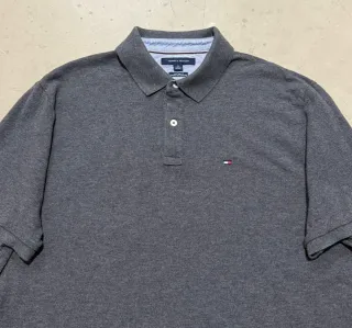 Polo Tommy Hilfiger Grigio Uomo XL