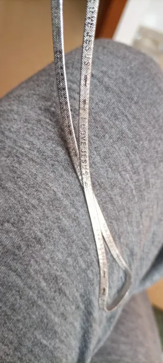 Collar "I Love Jesús" vintage, chapado oro blanco.