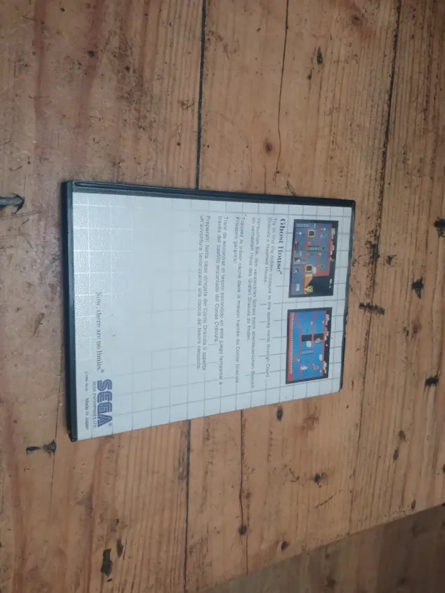 Ghost House Master System Sega Card