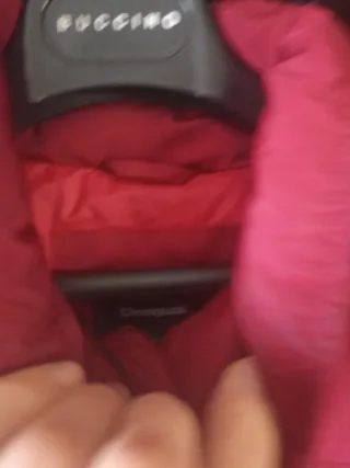 Plumífero Desigual Mujer Rojo y Negro