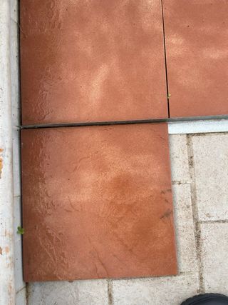 Baldosas para terraza color terracota